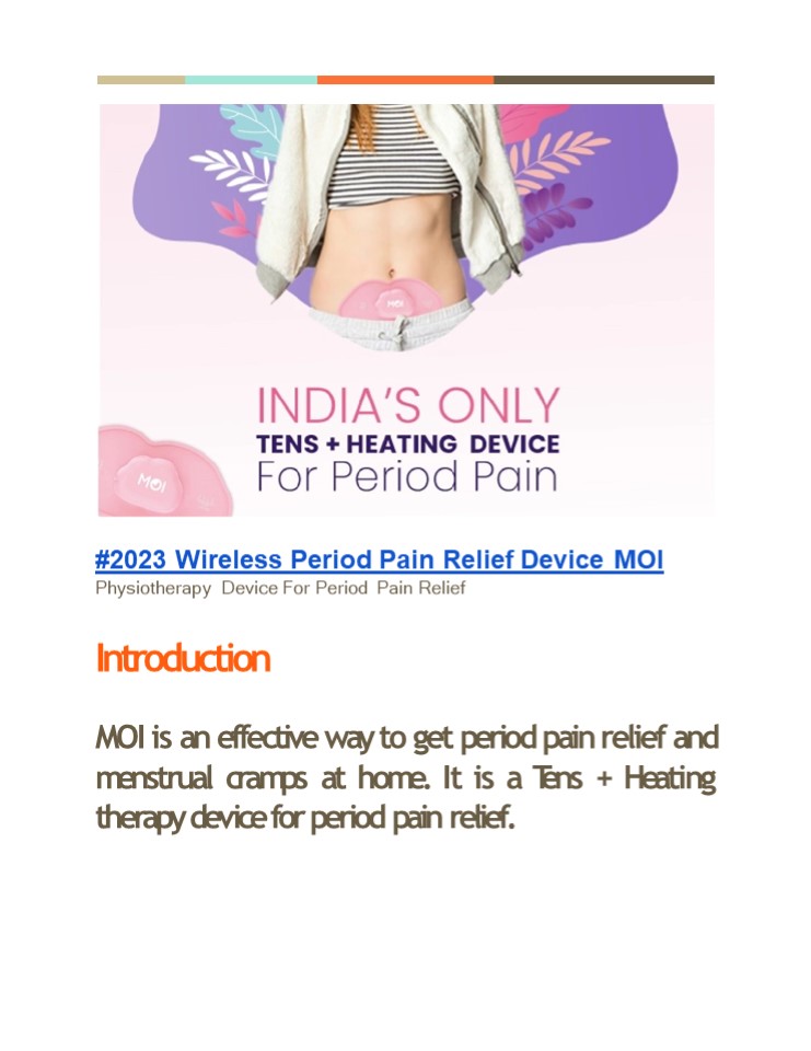 PPT 2023 Wireless Period Pain Relief Device MOI UltraCare Pro (1) PowerPoint presentation