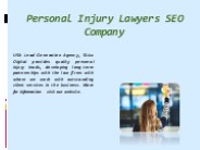 Personal Injury Lawyers SEO Company