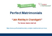 Jain Rishtey in Chandigarh