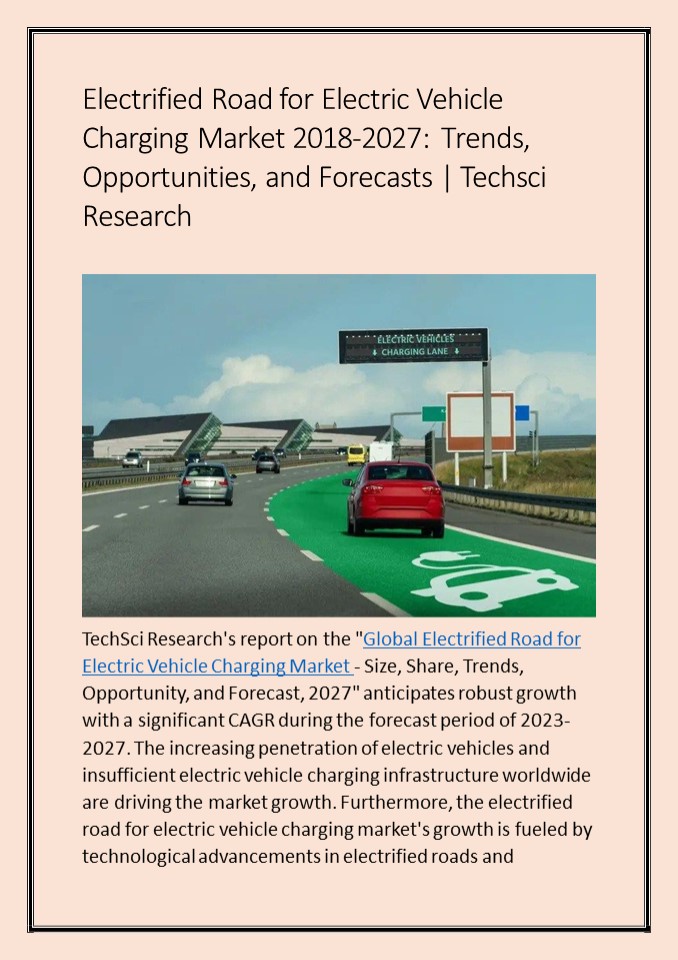 PPT Electrified Road for Electric Vehicle Charging Market 2027