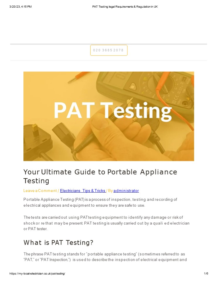Your Ultimate Guide to Portable Appliance Testing