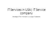 IT services company | software development company | USA