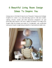 6 Beautiful Living Room Design Ideas to Inspire You