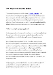 PP Repro Granules Black