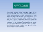 Small business loans in moss street Los Angeles