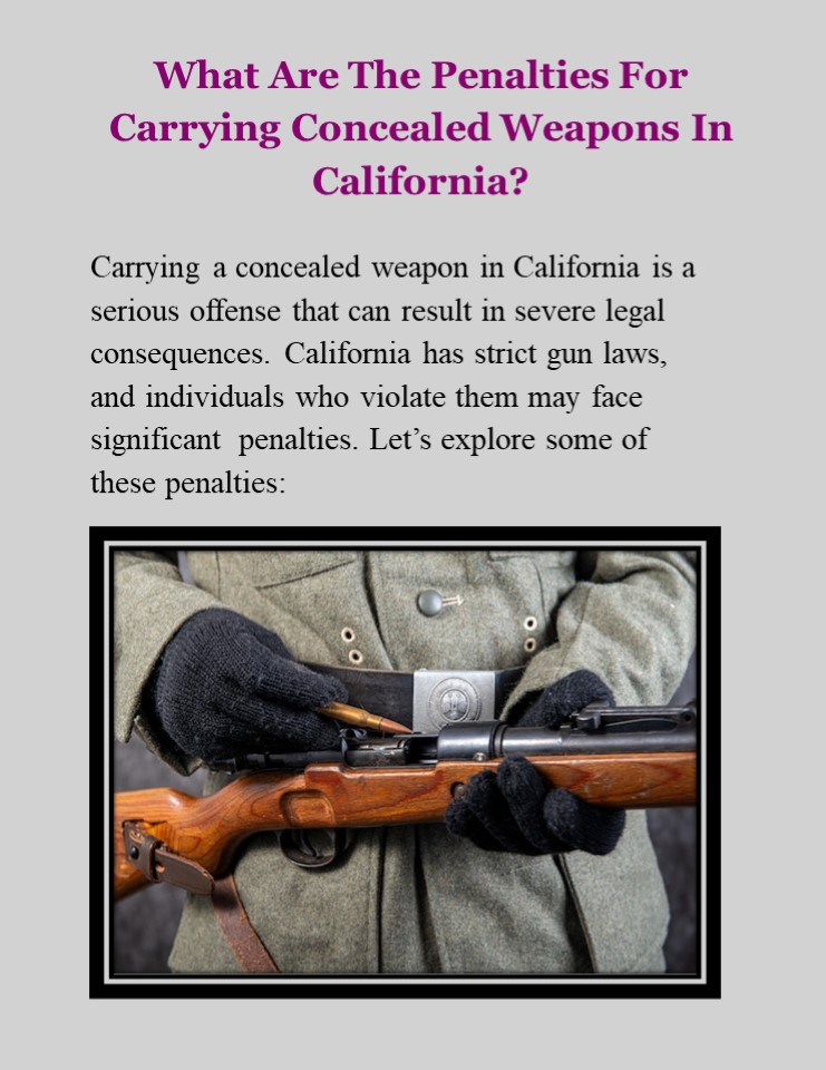PPT What Are The Penalties For Carrying Concealed Weapons In