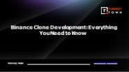 Binance Clone Development: Everything You Need to Know