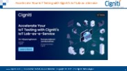 Accelerate Your IoT Testing with Cigniti’s IoT Lab-as-a-Service