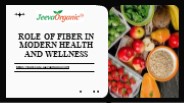 ROLE OF FIBER IN MODERN HEALTH AND WELLNESS
