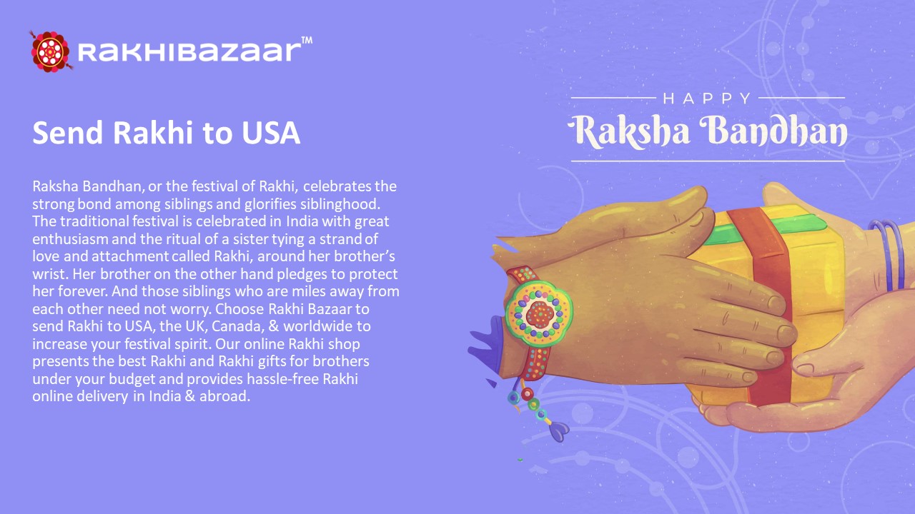 Send Rakhi to usa | Rakhibazaar.com
