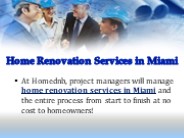 Home Renovation Services in Miami