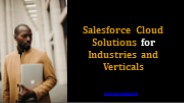 Salesforce Cloud Solutions for Industries and Verticals