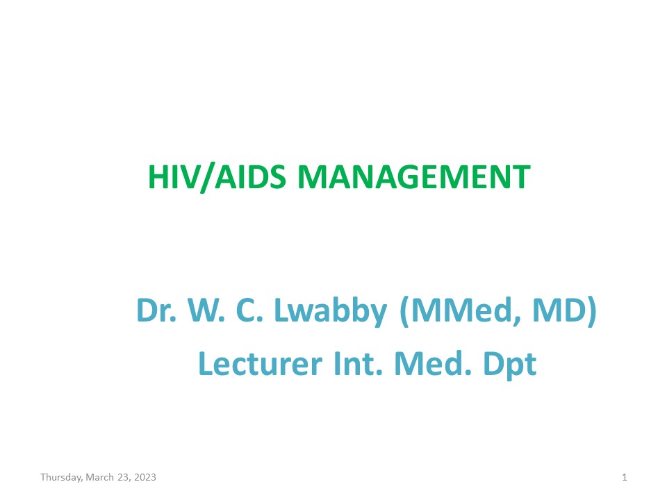 HIV MANAGEMEMNT