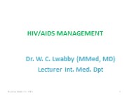 HIV MANAGEMEMNT