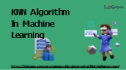 KNN Algorithm In Machine Learning