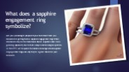 What does sapphire engagement ring symbolize