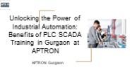 PLC SCADA Training in Gurgaon