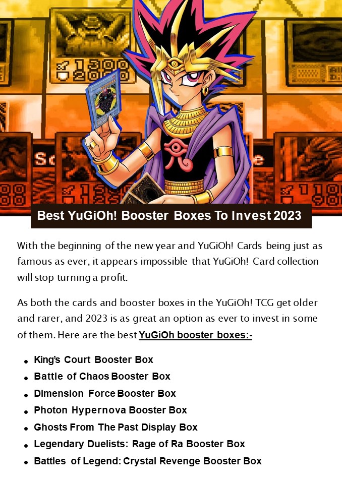 PPT Best YuGiOh! Booster Boxes To Invest 2023 PowerPoint presentation