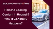 Porsche Leaking Coolant in Roswell? Why It Generally Happens?