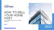 How To Sell Your Home Fast