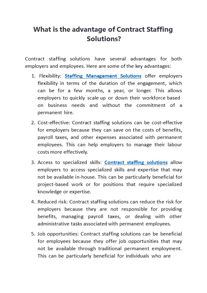 Staffing Solutions Provider - Staffing Solutions Services | V2Soft