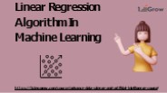Linear Regression Algorithm In Machine Learning