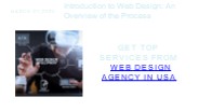 Introduction to Web Design An Overview of the Process