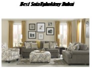 Best sofa upholstery Dubai