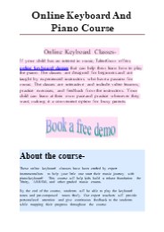 Online Keyboard & Piano Classes, lessons & courses for kids