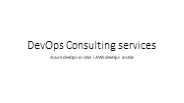 DevOps Consulting Services | Azure DevOps | AWS DevOps | USA