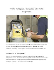 R407C Refrigerant: Compatible with HVAC Equipment?