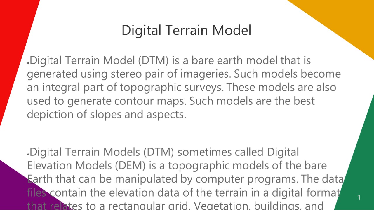 PPT Digital Terrain Model PowerPoint presentation free to download id 9696fcZTQ2N