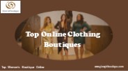 Top Online Clothing Boutiques