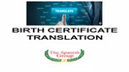 Birth Certificate English Translation Services