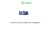 Procedure Codes for RPM in Pain Management
