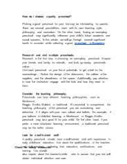 How do I choose a quality preschool? (1)