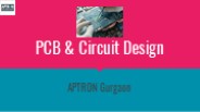 PCB & Circuit Design Training in Gurgaon