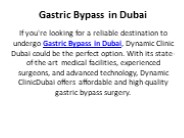 Gastric Bypass in Dubai