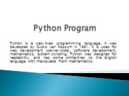 Python Program For O level Practical