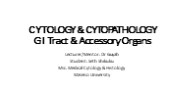 CTYTOLOGY & CYTOPATHOLOGY