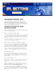 online betting ipl 2023