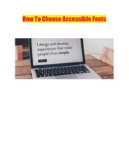 How To Choose Accessible Fonts