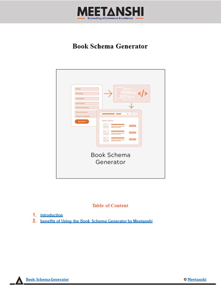 Book Schema Generator