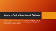 Venture Capital Investment Platform