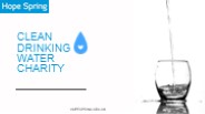 Clean drinking water charity