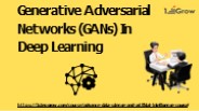 Generative Adversarial Networks (GANs) In Deep Learning