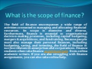 Scope of Finance