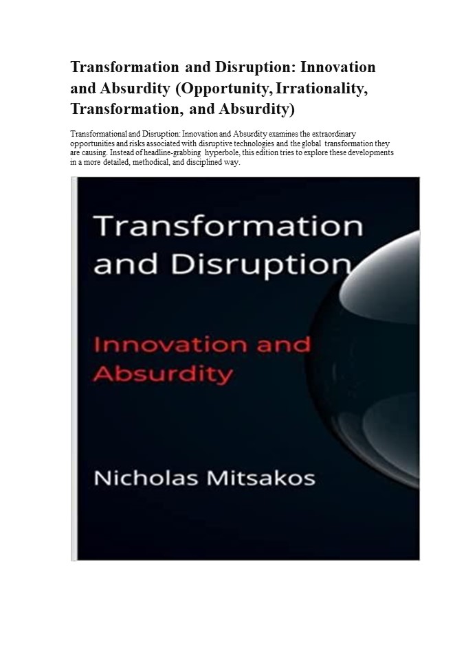 Transformation and Disruption: Innovation and Absurdity (1)