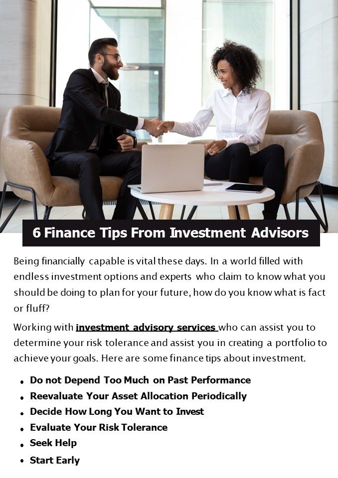6 Finance Tips From Investment Advisors