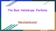 Best Heliotrope Perfume